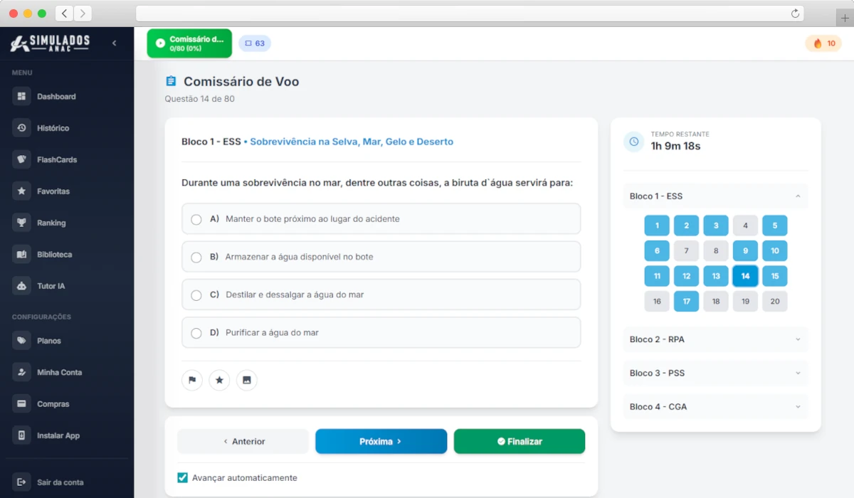 Plataforma Simulados Náutica